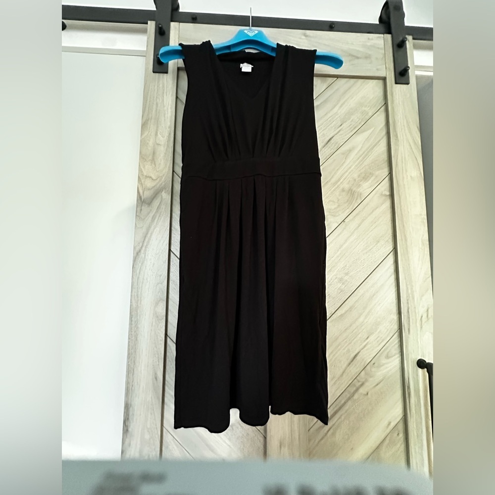 Chico's Classic Black Midi Dress with pockets